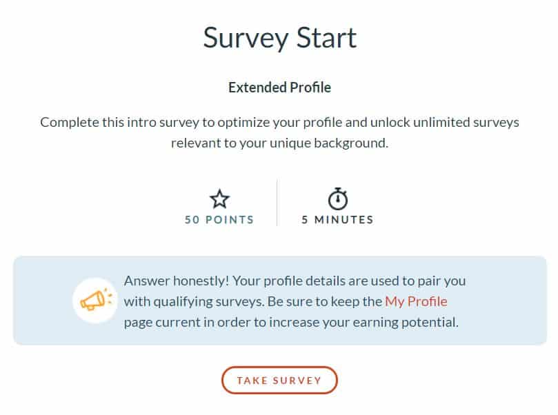 Branded Survey take survey