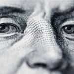 Ben Franklin on a hundred dollar bill