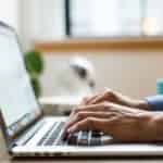 man working data entry jobs from home