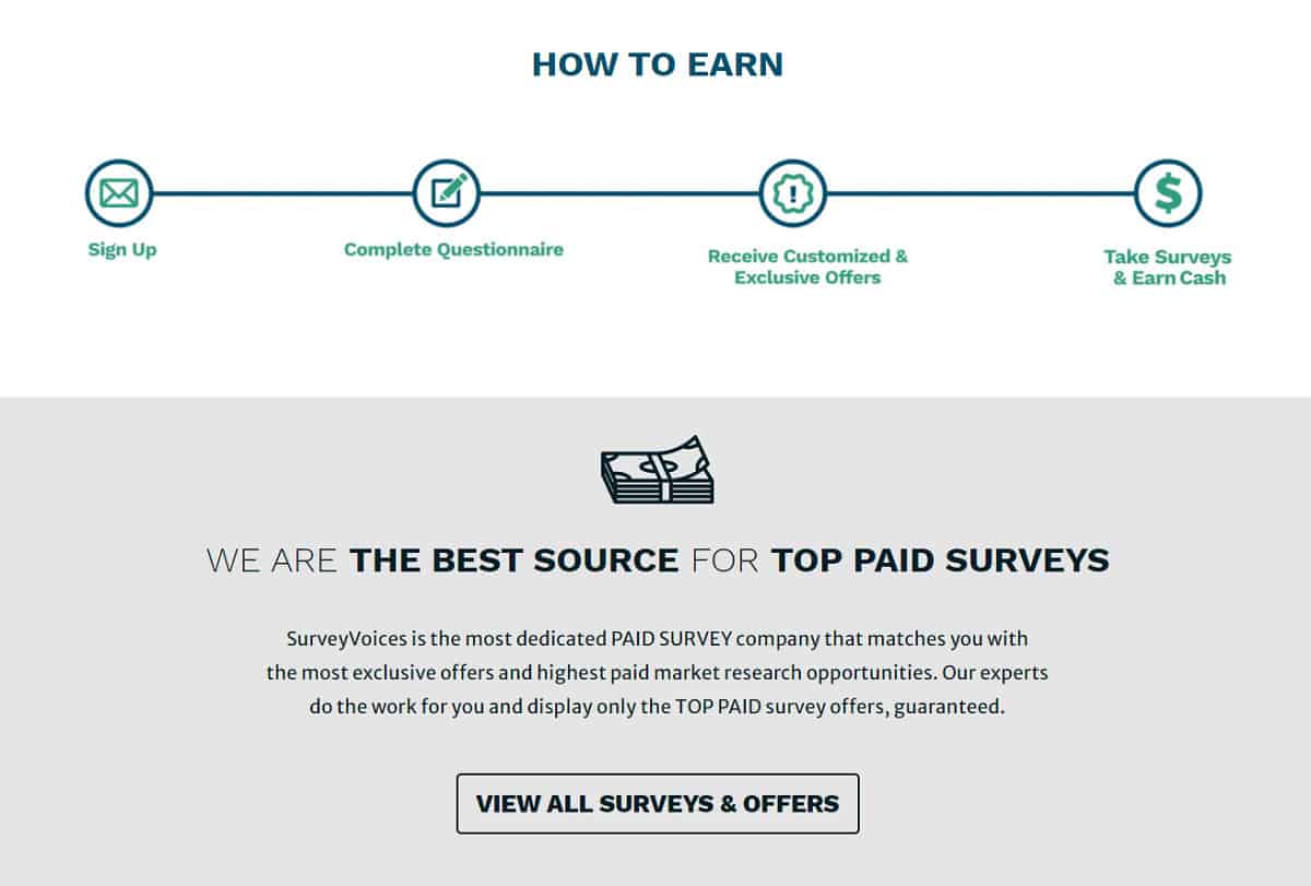 Survey Voices how to earn