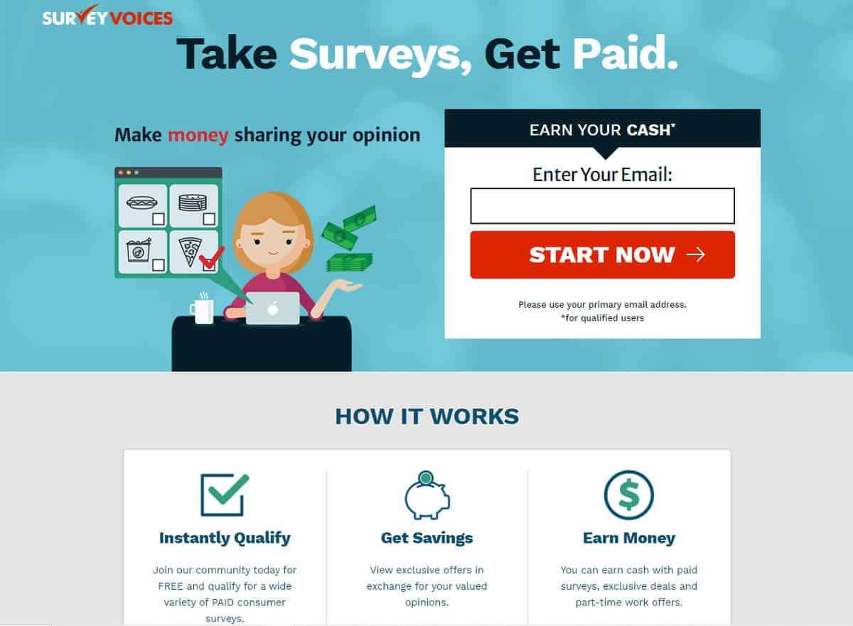 Survey Voices home page